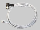 Cable Assembly moulded right angle 4 pin M12 connector with 1 metre Cable IP69