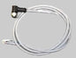 Cable Assembly moulded right angle 4 pin M12 connector with 1 metre Cable IP69