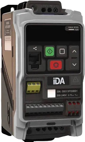 E4 IP20 0.37kW 200V 3ph AC Inverter, Filtered